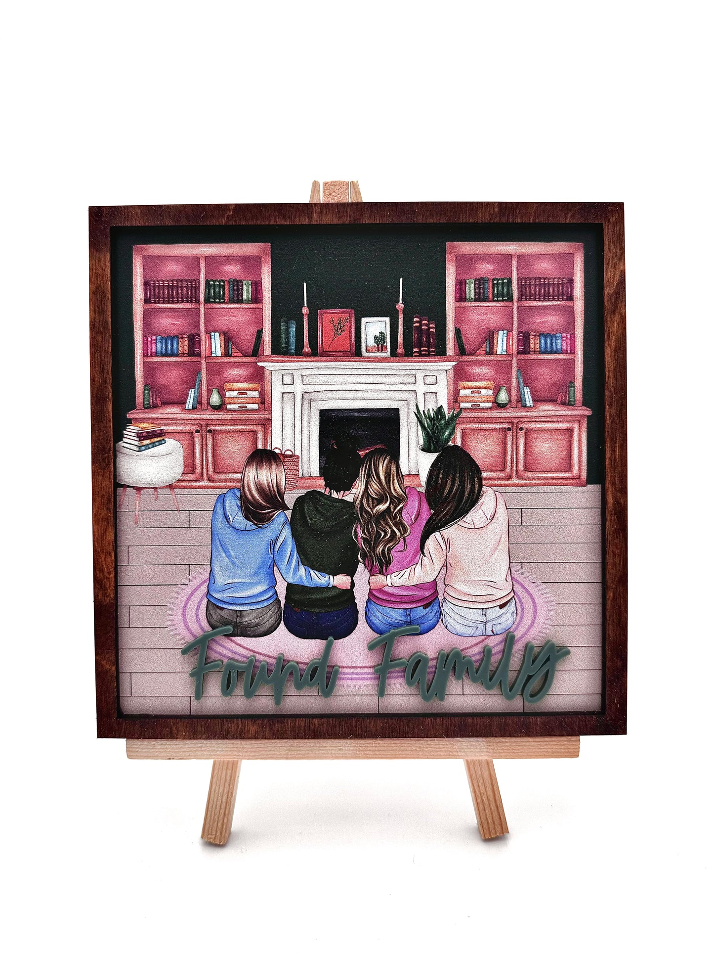 Found Family Customizable Shelf Sign