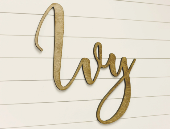 Custom Name Word Script Font A
