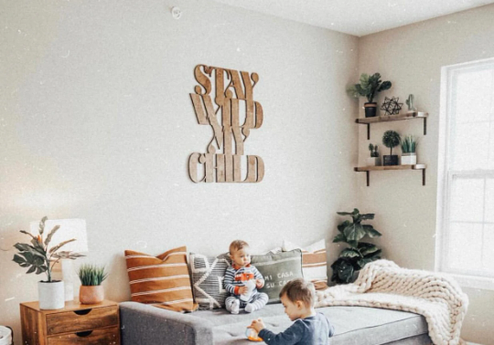 Stay Wild My Child Wood Wall Art