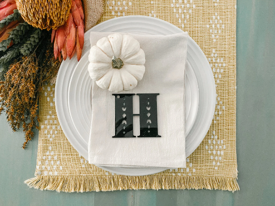 Initial Cut Out Ornament Stocking Hanger