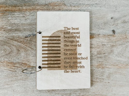 The Best and Most Beautiful Things Wood Card Keeper