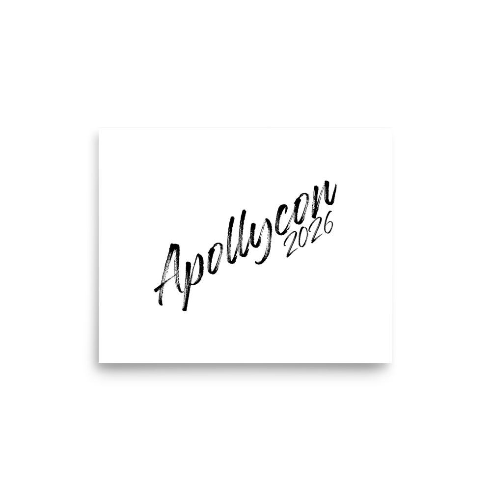 Apollycon '26 Black wording Signing Board (Apollycon Preorder Only)