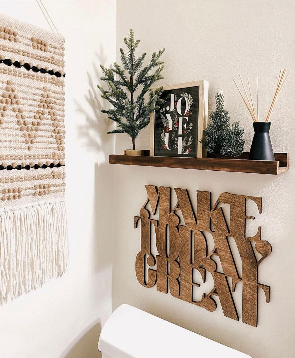 Make Today Great Large Wood Wall Art