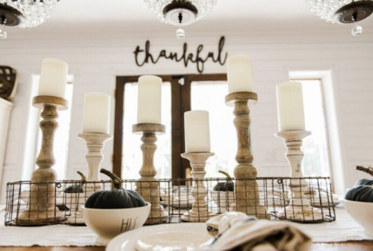 Thankful Word Wood Cut Wall Art