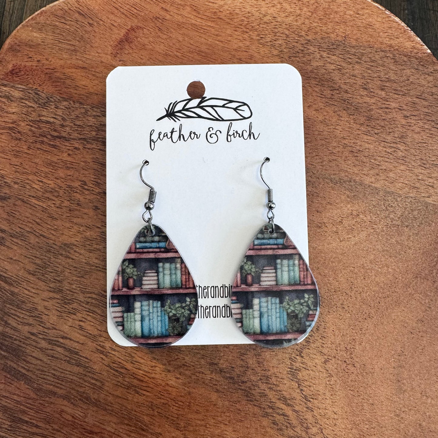 Books & Plants Earrings