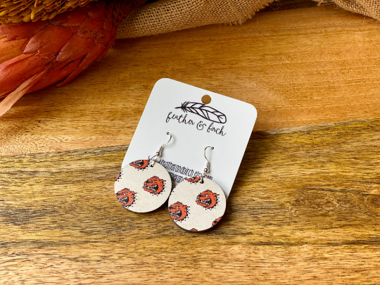 Byron Center School Spirit Patterned Earrings