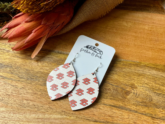 Byron Center School Spirit Patterned Earrings