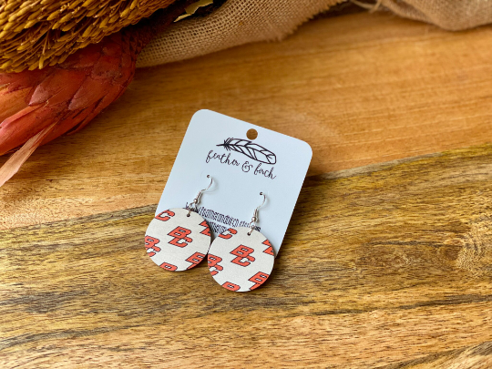 Byron Center School Spirit Patterned Earrings