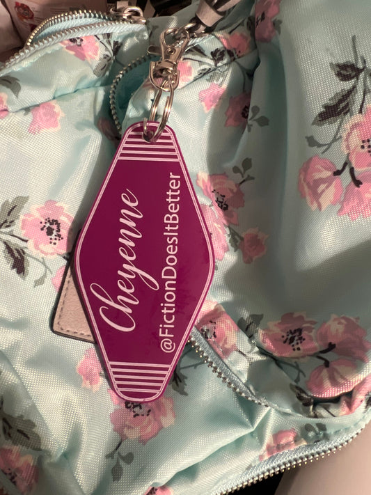 Custom Hotel QR Code Keychain