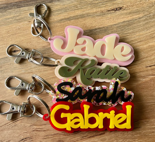 Custom Word Keychains