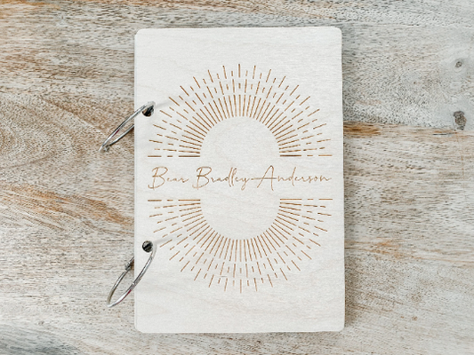 Custom Name Sunburst Card Keeper
