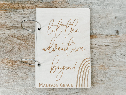 Let the Adventure Begin Rainbow Customizable Card Keeper