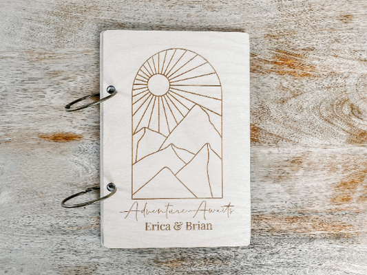 Adventure Awaits Mountains Customizable Card Keeper