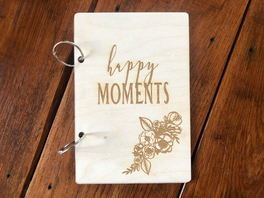 Happy Moments Wooden Card Keeper