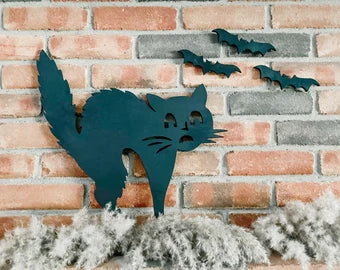 Cat Scary Halloween Decor