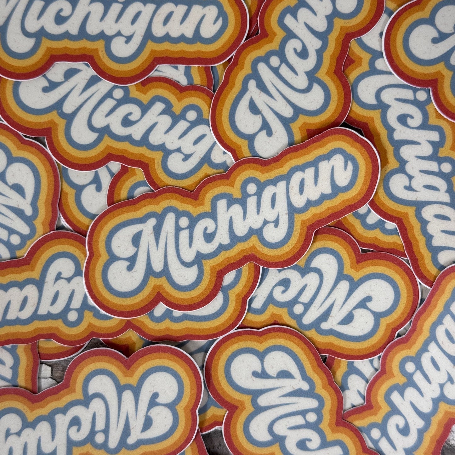 Michigan Retro Sticker