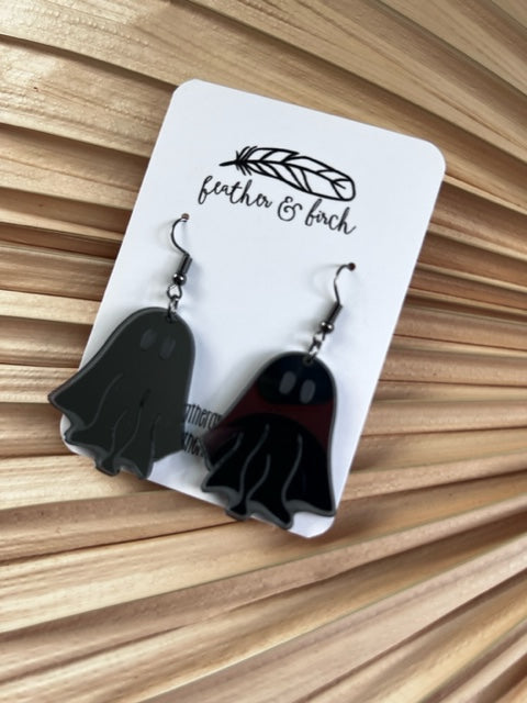 Halloween Mirror Ghost Earrings