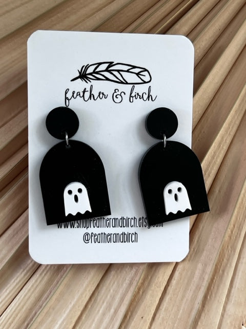 Halloween Ghost Arch Earrings